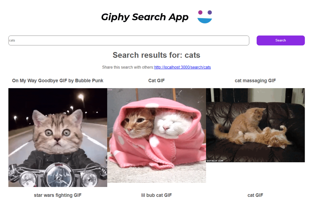 Giphy 搜索 App